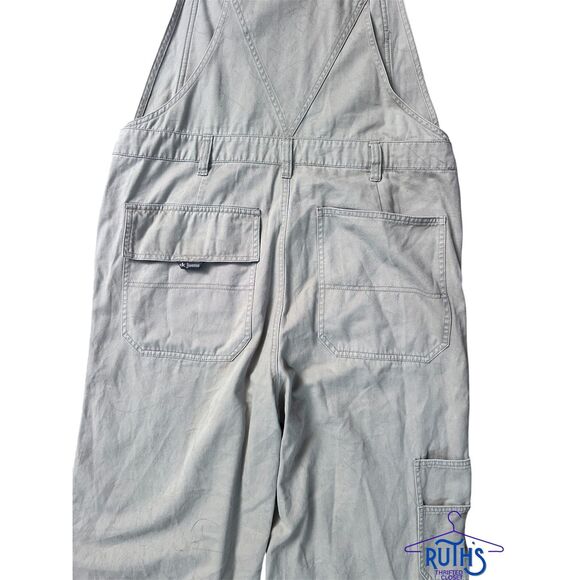 Vintage 90s/Y2K Calvin Klein Overalls Baggy Cargo Wide Leg - Picture 7 of 8